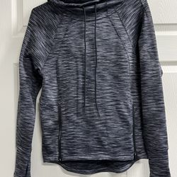 Athleta Women’s Gray Hoodie w/ Thumbholes and Front Hem Zippers - XXS - VGUC