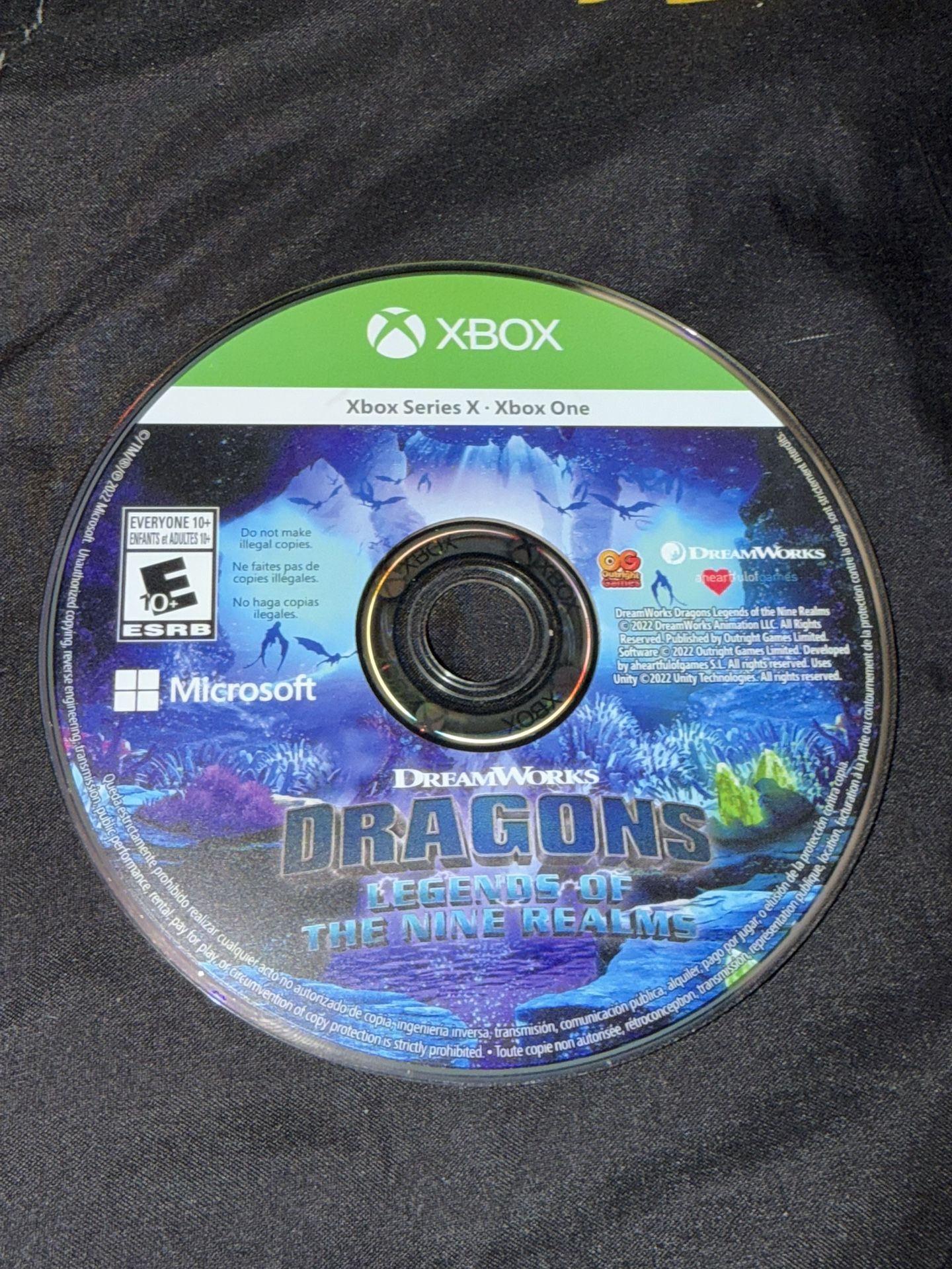 Microsoft Xbox Series X/One Dream Works Dragons Legends Of The Nine Realms Game.