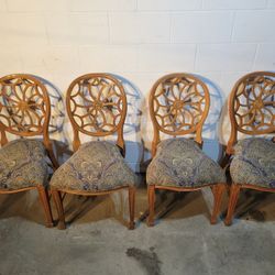 Vintage Spider Web Back Hepplewhite Sun Ray Armless Chair Paisley Upholstery (4)