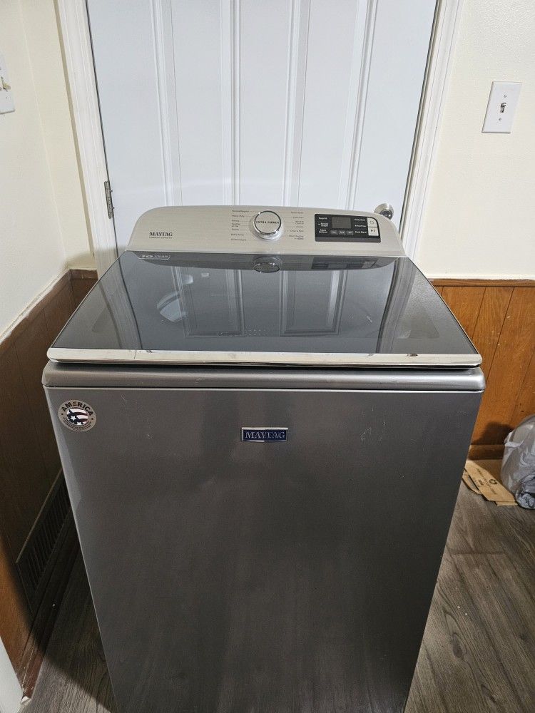 MAYTAG STAINLESS STEEL WASHER XL CAPACITY GOOD CONDITION HEAVY DUTY DELIVERY AVAILABLE