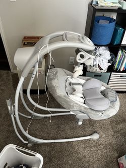 Ingenuity Inlighten Baby Swing Cool Mesh Fabric