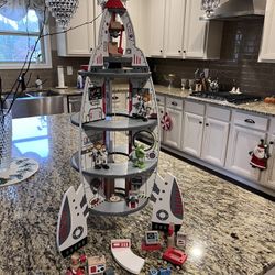 HAPE Wooden Rocket Ship Toy 