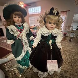 Vintage beautiful Porcelain Doll