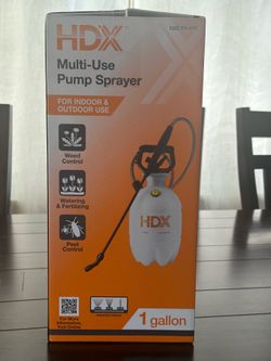 New HDX 1-gallon pump sprayer is for indoor and outdoor use.