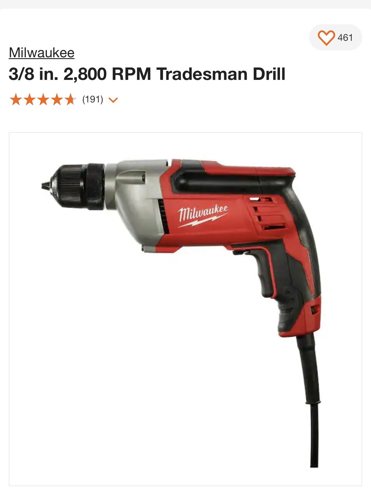 New Corded Drill