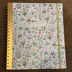 James Burke Collection Large Spiral Notebook Journal Organizer W/ Sticker Divide