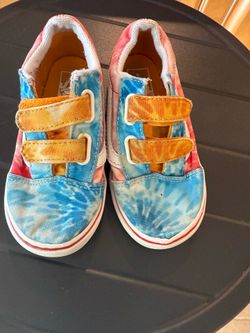 Toddler tie-dye vans size 9
