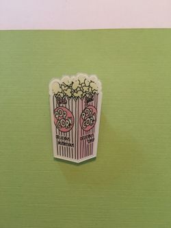 Popcorn acrylic pin