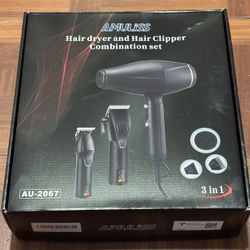 Hair Clipper And Dryer Set