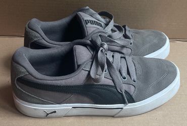PUMA Men's Green & Khaki Skate Sneaker Athletic Shoes Softfoam Gray US Size 9