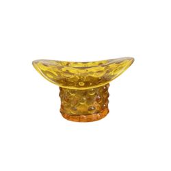 FENTON Style Hobnail Art Glass Top Hat Rounded Toothpick Holder Vintage Retro