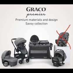Graco Premier Bassinet/stroller/pack Nplay/car Seat
