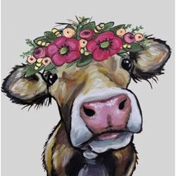 Cow Tin Sign