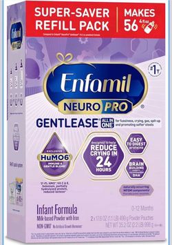 SAVE OVER $15! SEALED Enfamil NeuroPro Gentlease Baby Formula for Easing Fussiness, 35.2 Oz, For Crying, Gas & Spit-up, Smaller Proteins for Easy Dige
