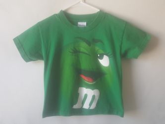 Green M&M Boys short sleeve t-shirt size XS