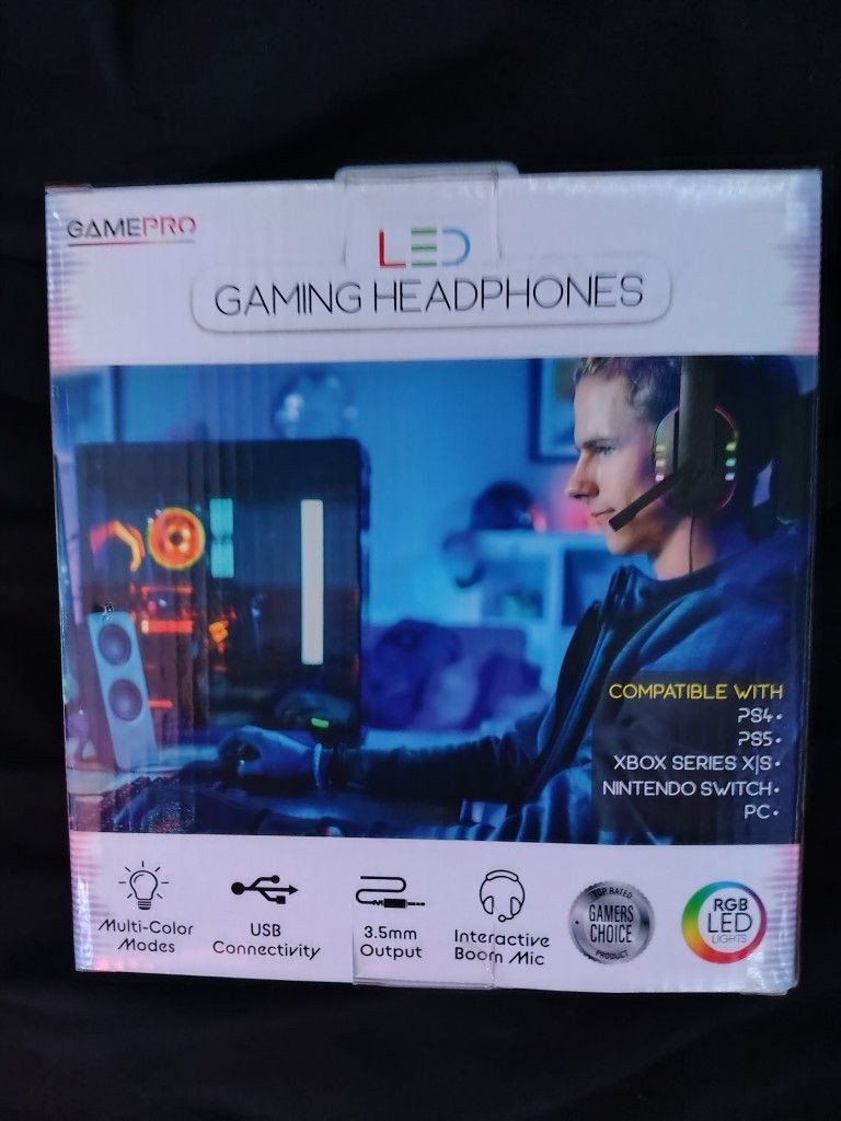Gaming Headphones RGB LED Lights!