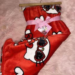 Hello Kitty Red Valentine Throw   