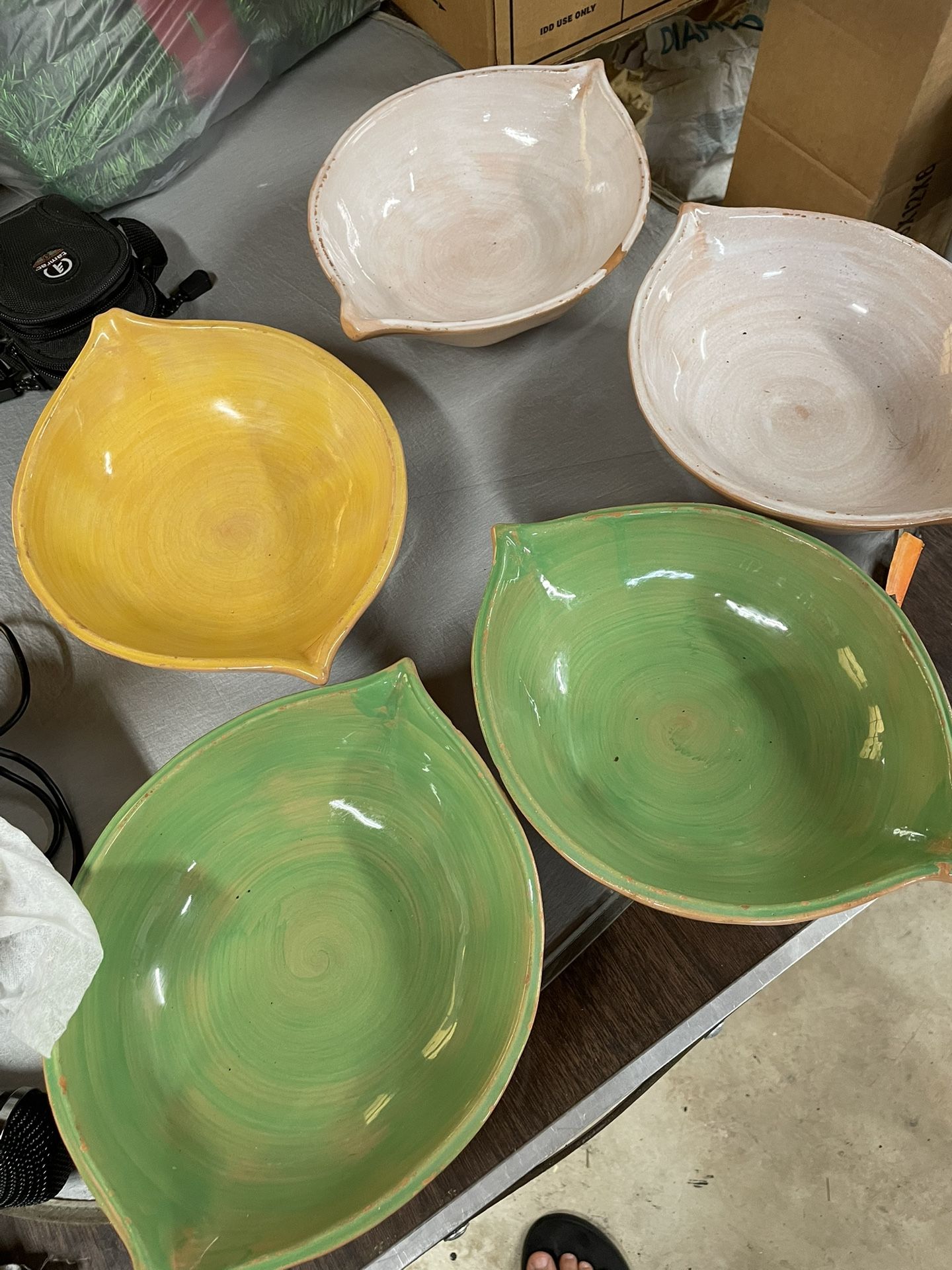 Majoliche Jessica Made in Italy candy casserole dishes *some chips