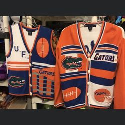 Womens, Florida Gators, Blouse, Letterman, Sweater And Vest