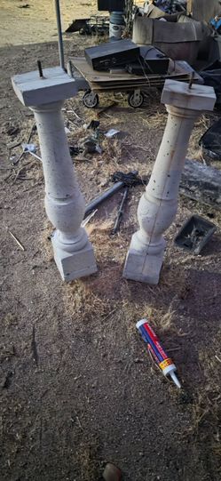 3 'foot cement Balusters with rebar