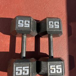 55.lbs X 2 Dumbbell Set