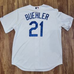 Men’s Large Walker Buehler #21 Los Angeles Dodgers Majestic 2018 World Series Ho