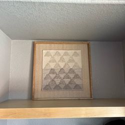 Large Textured framed art