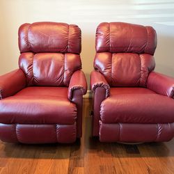 La-Z-Boy pinnacle Leather Recliners Pair – Exceptional Condition
