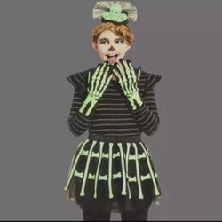 Glow- In -the-Dark Skeleton Costume One Size Fits Most 
