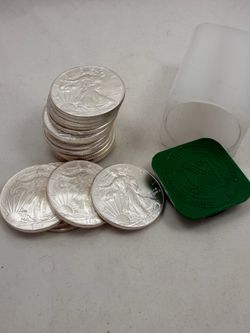 1 ounce American Silver Eagle US government silver coin coins