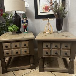 End Table Set rustic