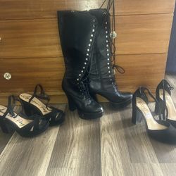 High heeled Shoes And Boots