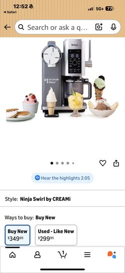$150Ninja Ice cream Maker