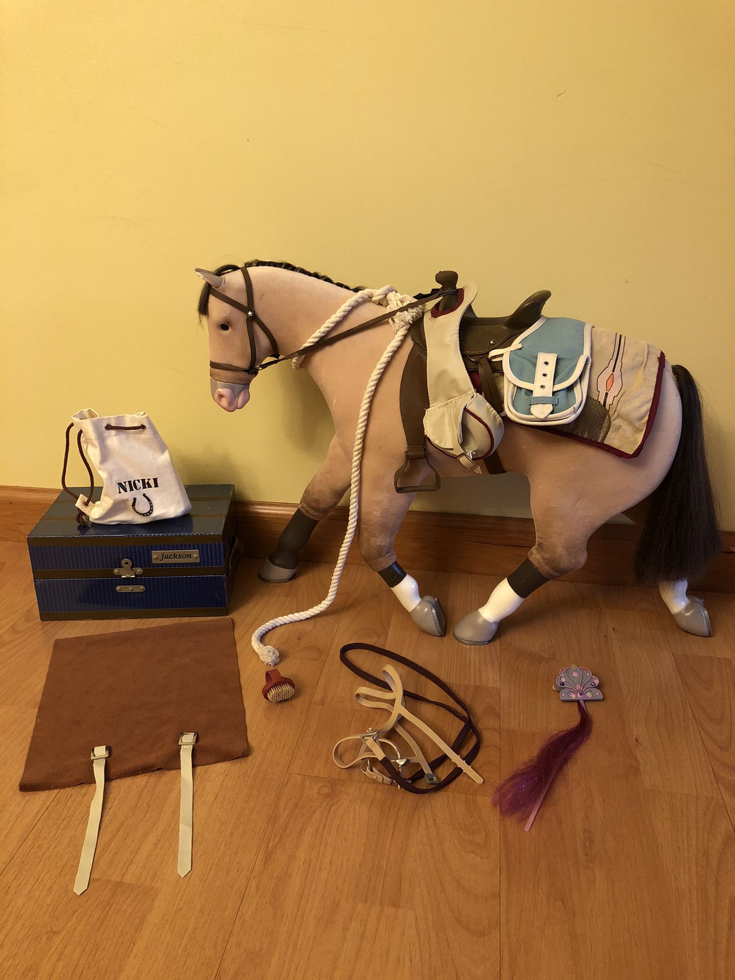 16.5” HORSE “Jackson” American Girl Doll and Accessories Set