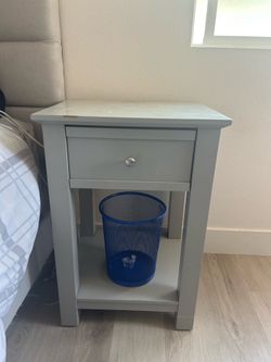 Grey night stand