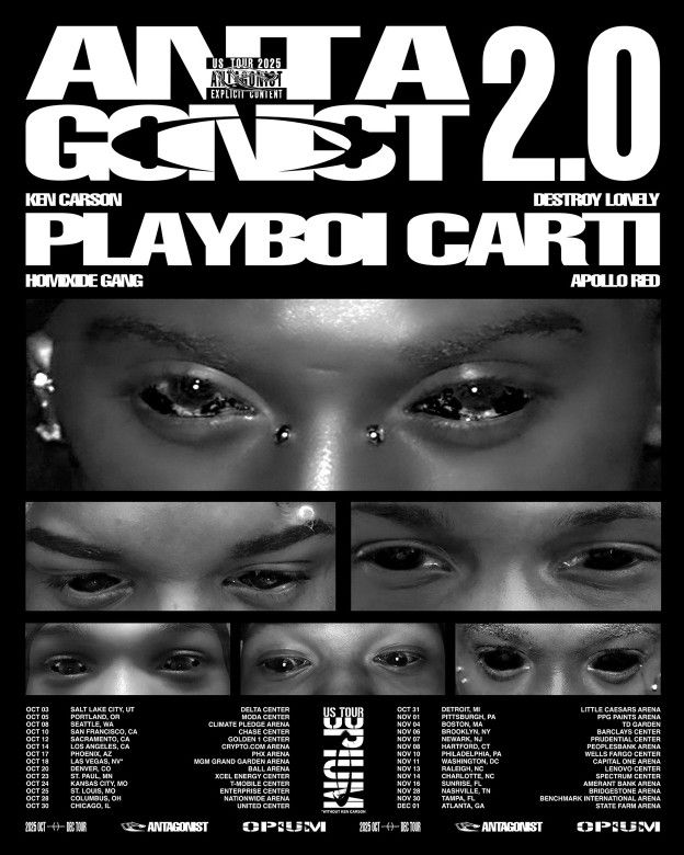 Playboi Carti with Ken Carson, Destroy Lonely, Homixide Gang, and Apollo Red