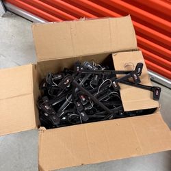Bulk Lot Black Clip Pants Hangers