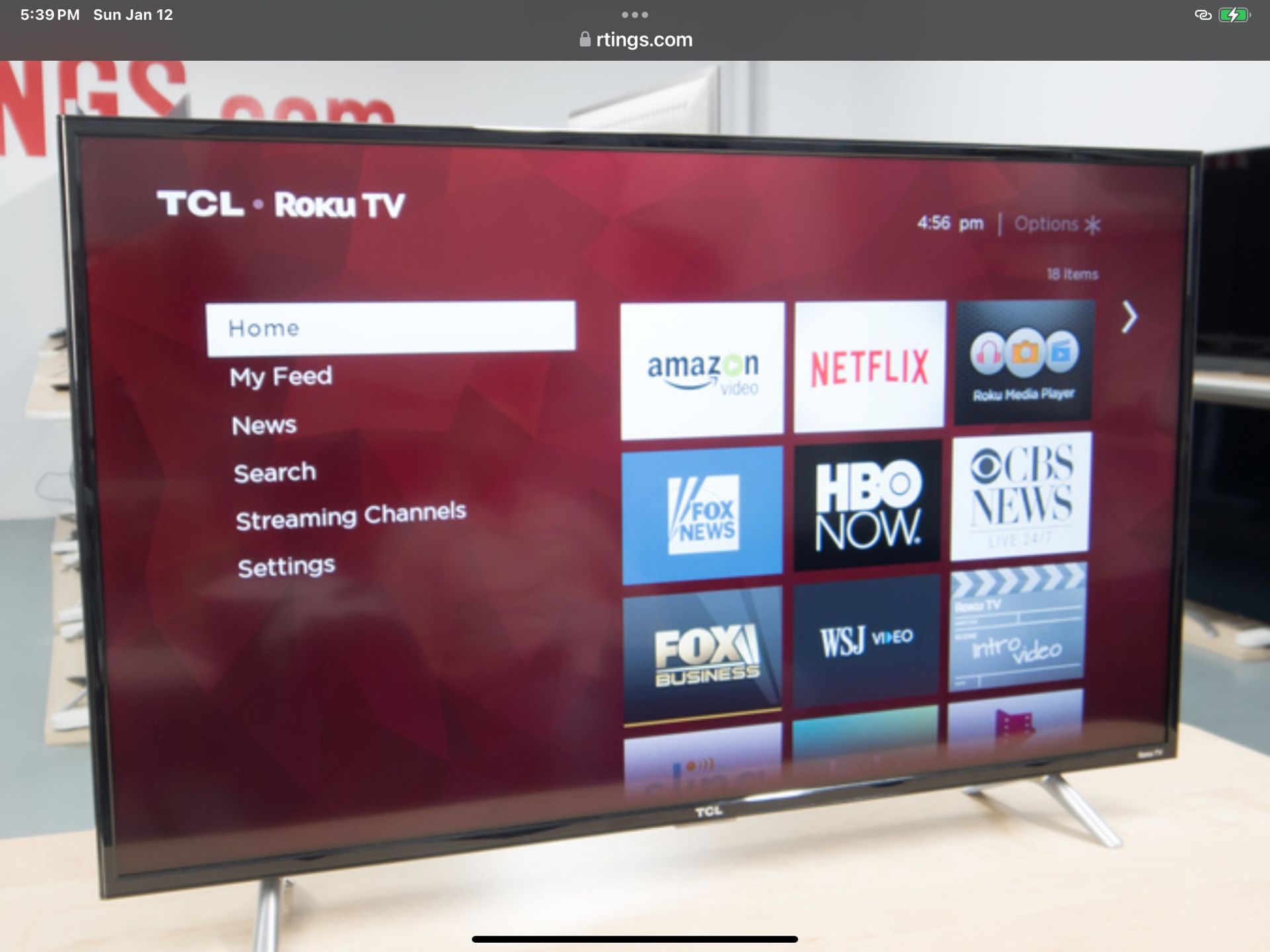 TCL 55’ 4K LED TV with Built In Roku