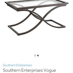 Southern Enterprises Vogue Cocktail Coffee Table