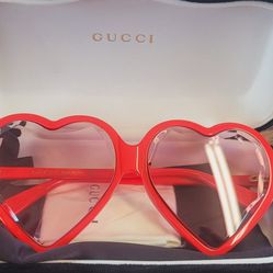Gucci Red Heart Glasses New. Festival 