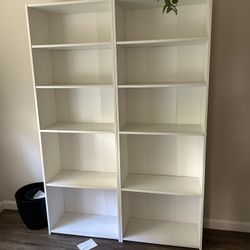 White Bookshelves