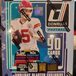 2025 Panini Donruss Football Holiday Trading Cards Blaster Box (90)
