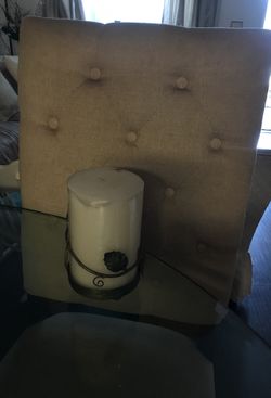 Candle and holder