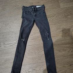 Dark Grey RAG & BONE SKINNY JEANS - SIZE 25