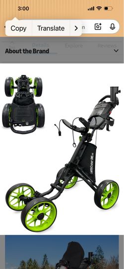 Golf Push Cart 4 Wheel Caddytek