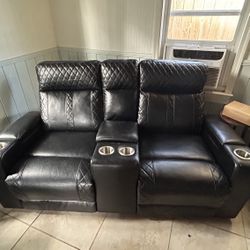 Leather Couch & Love Seat