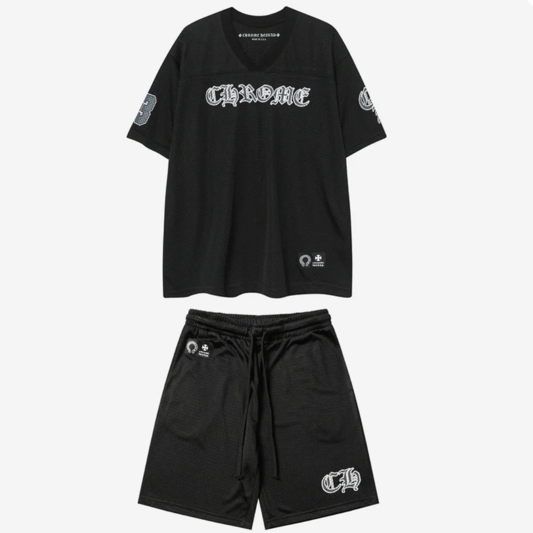 Chrome Hearts New T-shirt and Shorts Suit