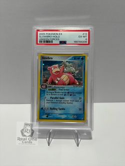 2005 Pokémon EX Unseen Forces Slowbro Holo #13 - PSA 6 Slab