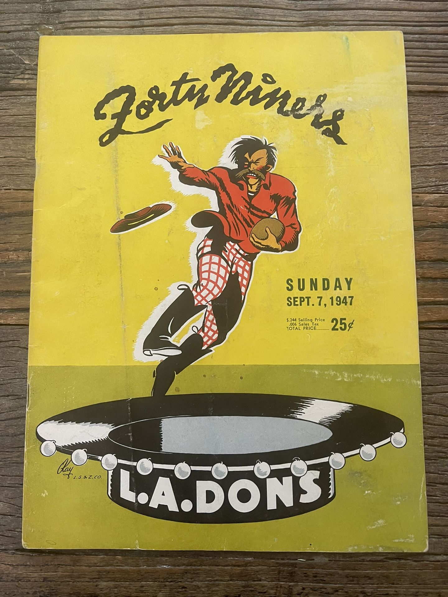Forty Niners vs L. A. Dons September 7, 1947
