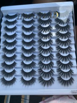 Tray of lashes